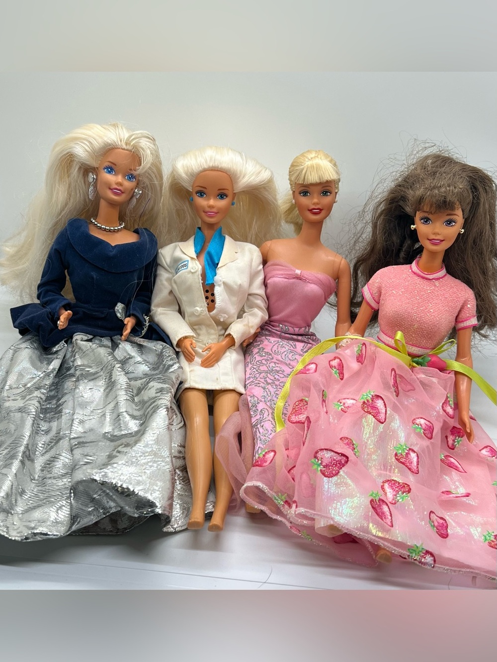 Lot of Four Mattel Vintage Barbie Dolls